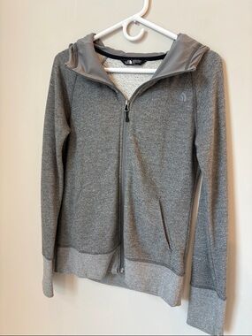 The North Face Women's Gray Full-Zip Hooded Jacket